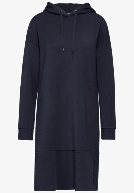 Sweatkleid mit Volant deep blue