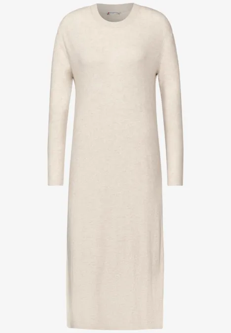 Langes Strickkleid oak beige melange