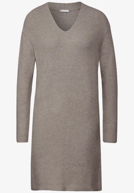 Strickkleid mocha beige mel.