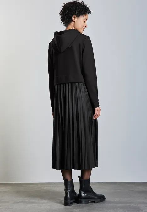 Hoodie-Kleid Black