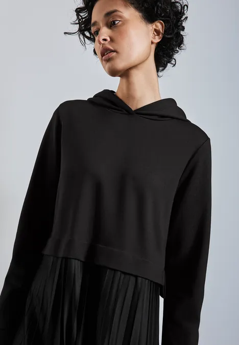 Hoodie-Kleid Black