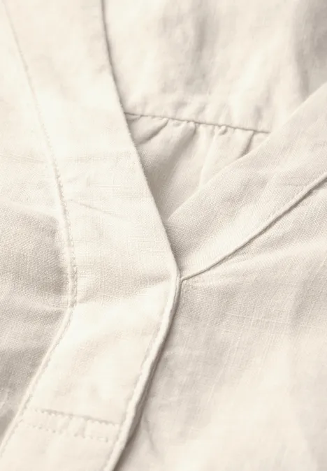 Tunika-Kleid aus Leinen moonstone sand
