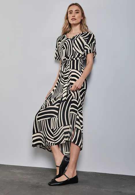 Maxi-robe imprimée Black