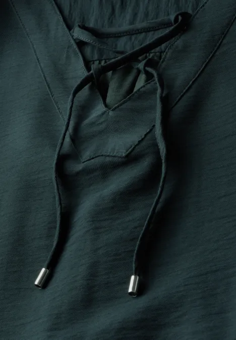 Kleid in Unifarbe hunter green
