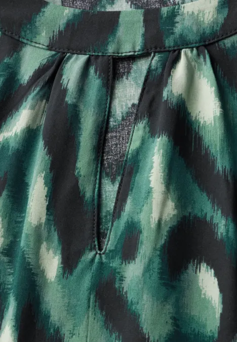 Bedrucktes Kleid hunter green