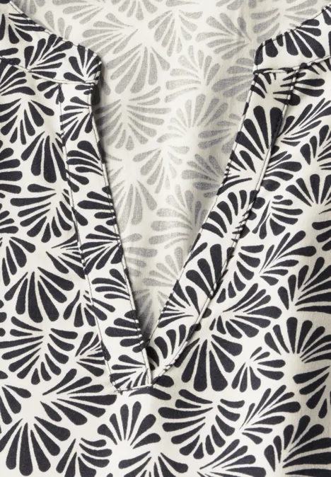 Kleid mit Volants deep blue
