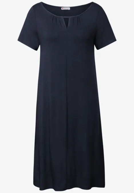 Jersey Kleid deep blue