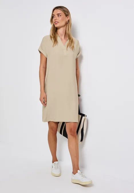 T-Shirt Kleid coastal beige