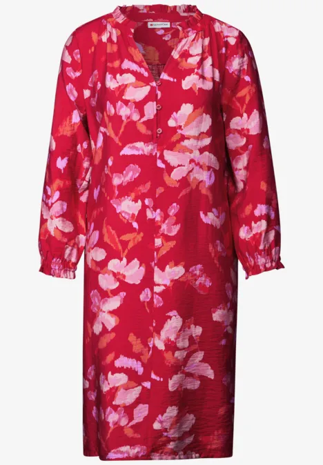 Jurk met patroon glory red