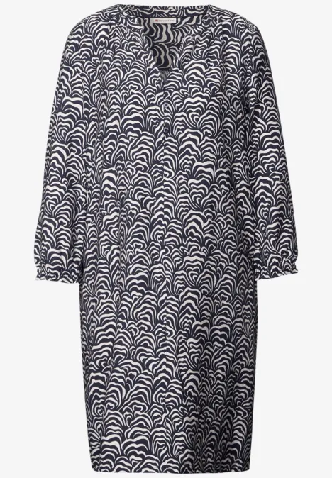Robe-tunique à motifs deep blue