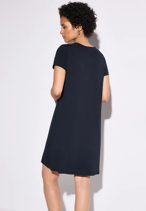 Robe en jersey uni deep blue