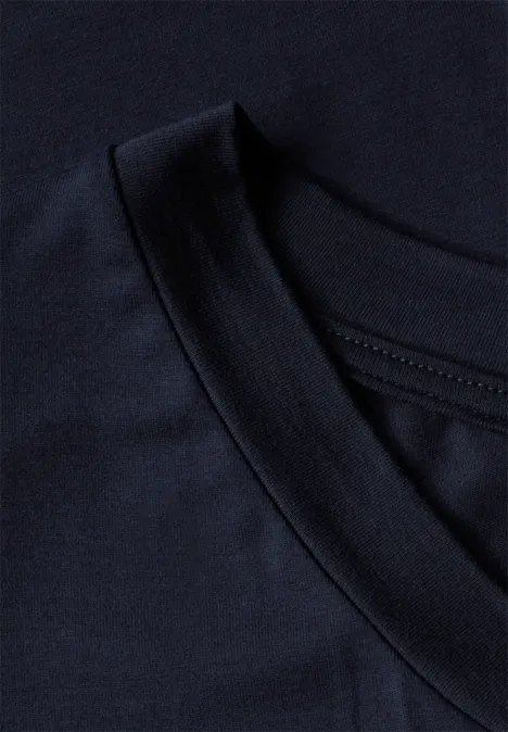 Robe en jersey uni deep blue