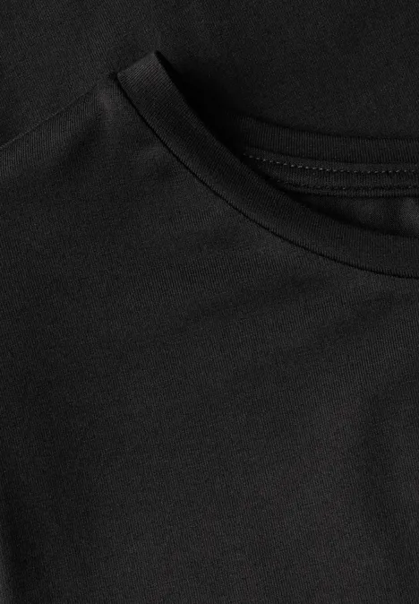 Kleid mit Schlitzdetail Black