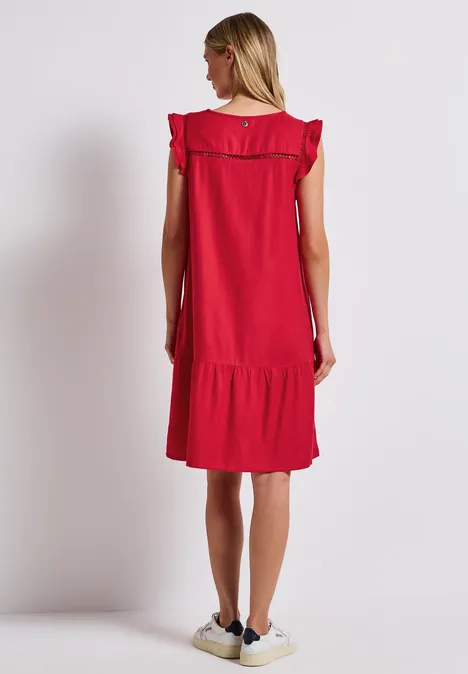 Tunikakleid mit Details glory red