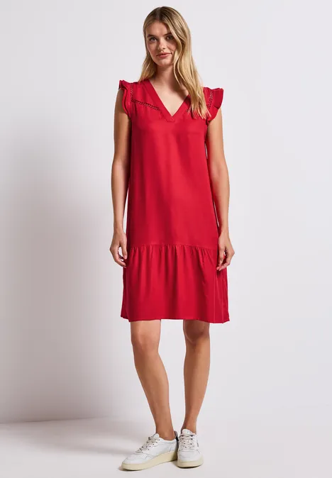 Tunikakleid mit Details glory red