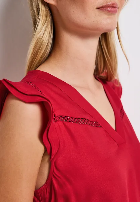 Tunikakleid mit Details glory red