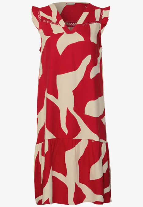Tuniekjurk met patroon glory red