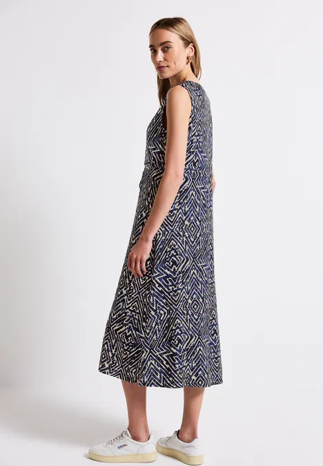 Ärmelloses Maxi-Kleid deep blue