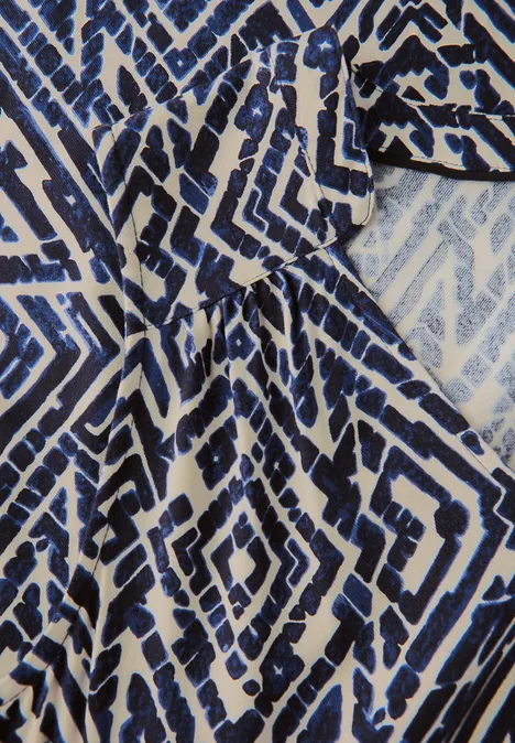 Ärmelloses Maxi-Kleid deep blue