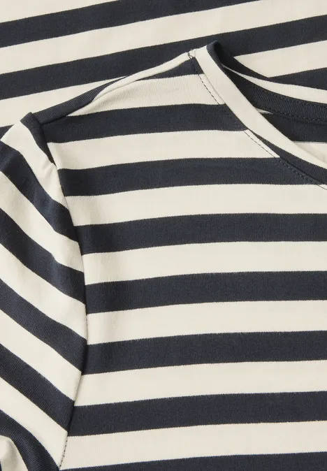 Gestreiftes T-Shirt-Kleid deep blue