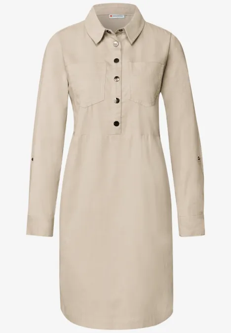Corduroy jurk malted beige