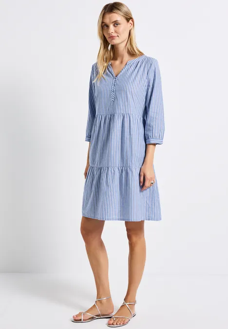 Tunika-Kleid mit Glitzer original blue