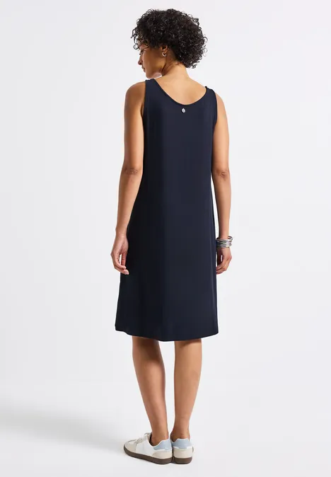 Kleid mit Knotendetail deep blue