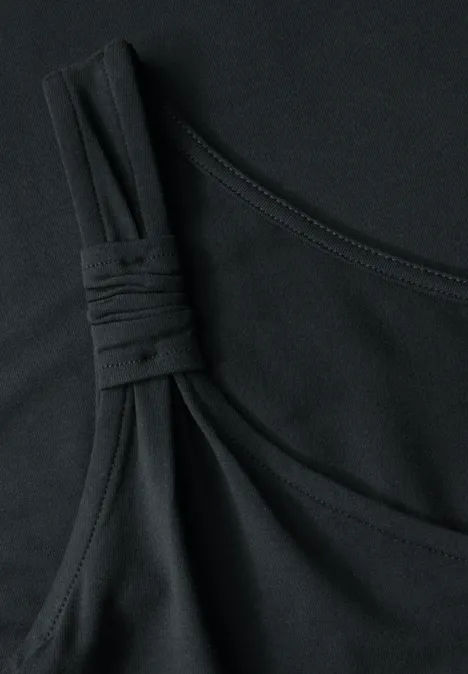 Kleid mit Knotendetail pine grove green