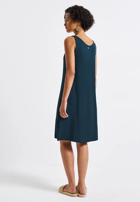 Kleid mit Knotendetail tide blue
