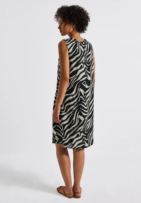 Gemustertes Kleid pine grove green