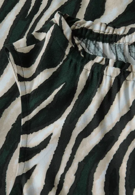 Gemustertes Kleid pine grove green