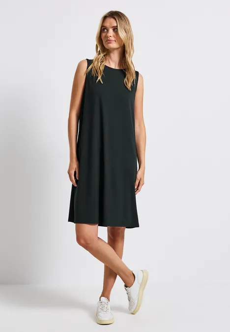 Kleid in Unifarbe pine grove green