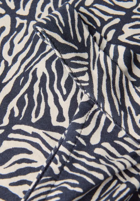 Gemustertes Kleid deep blue