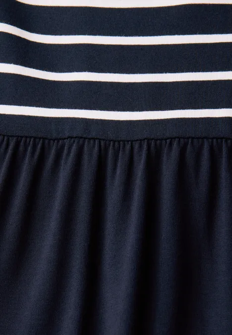 Gestreiftes Midi-Kleid deep blue