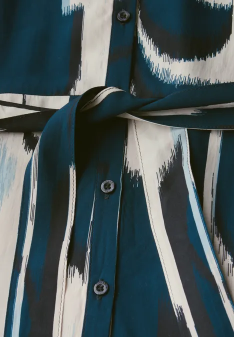 Robe chemisier sans manches tide blue