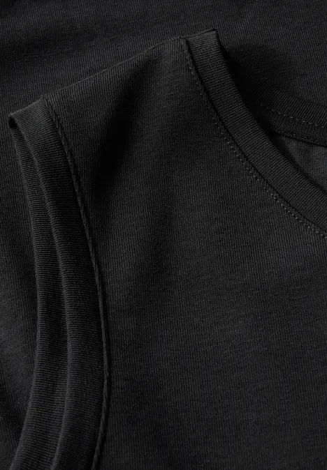 Robe en jersey avec volants Black