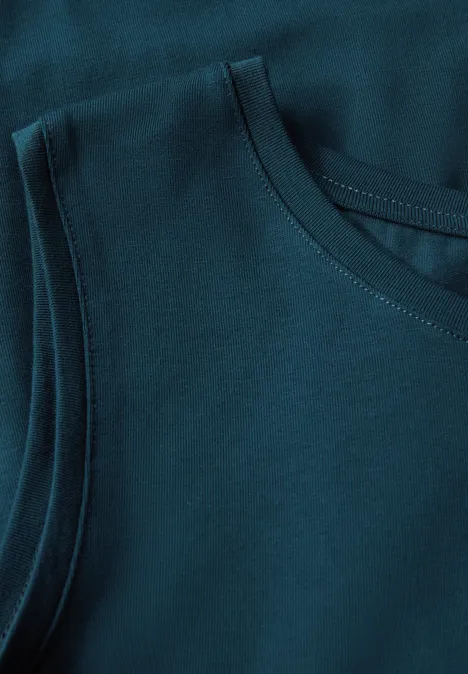 Robe en jersey avec volants tide blue
