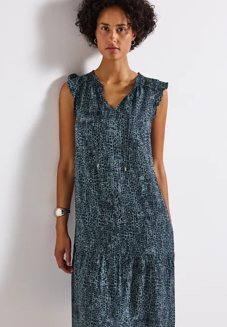 Robe-tunique à motifs deepwater blue
