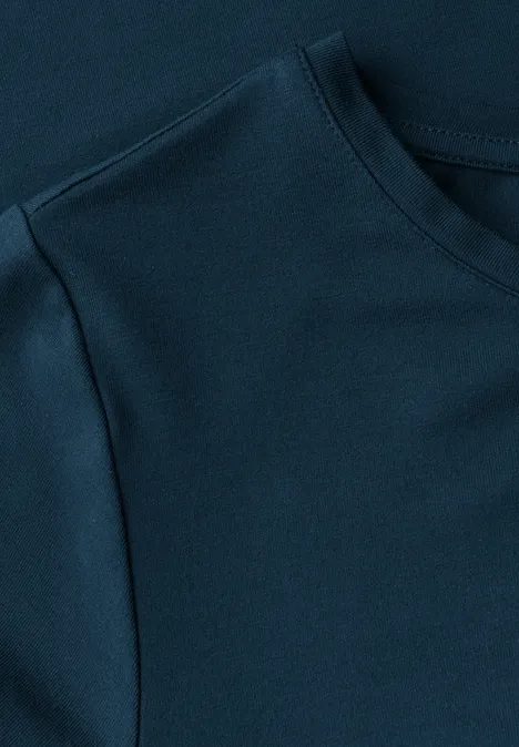 Robe en jersey avec cordon de serrage tide blue
