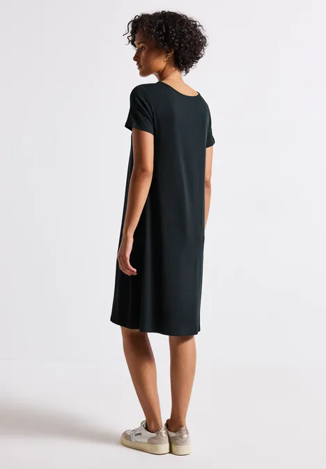 Robe t-shirt en couleur unie pine grove green