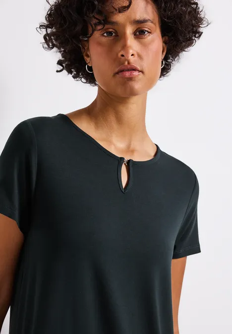 Robe t-shirt en couleur unie pine grove green
