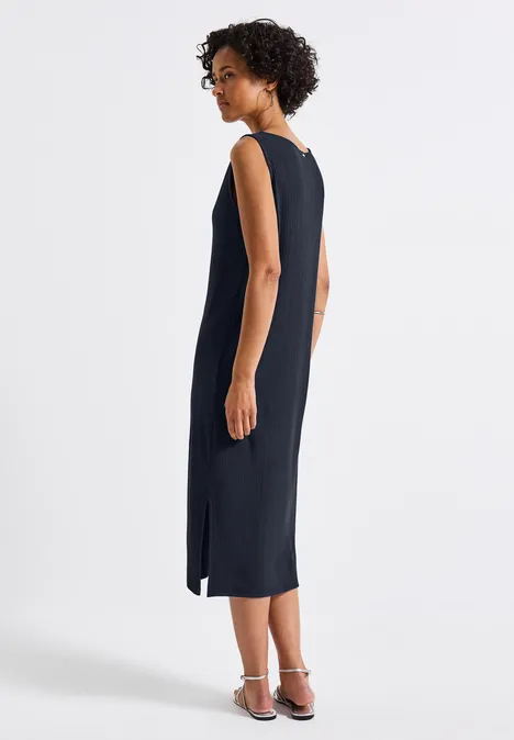 Robe sans manches à structure côtelée deepwater blue
