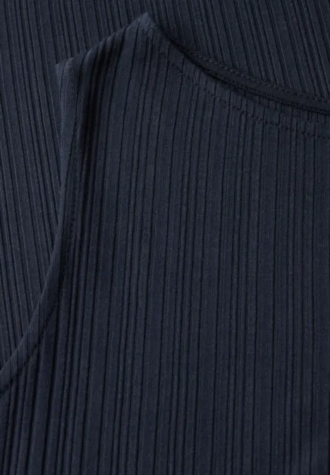 Robe sans manches à structure côtelée deepwater blue