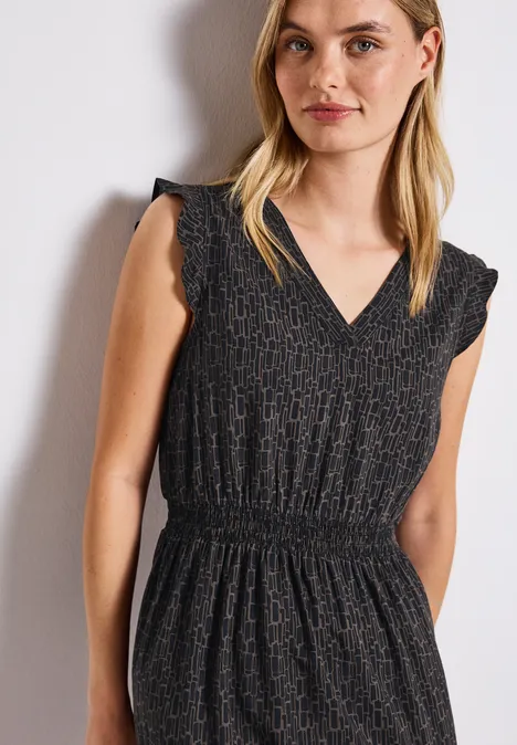 Robe-tunique à motifs deepwater blue