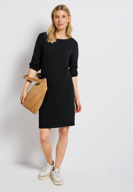 Robe en jersey uni Black