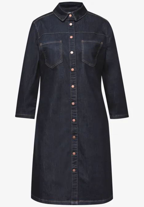 Robe denim au look rinsed null