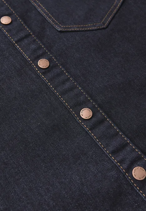 Robe denim au look rinsed null