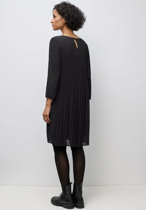 Plissée Tunika-Kleid Black Plissée Tunika-Kleid Black