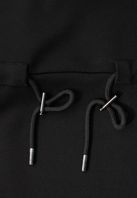 Jersey jurk met rits Black