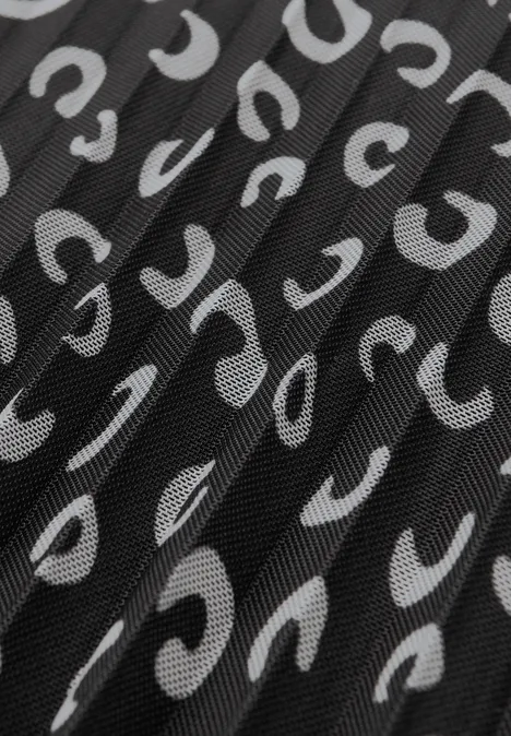 Robe avec jupe plissée Black